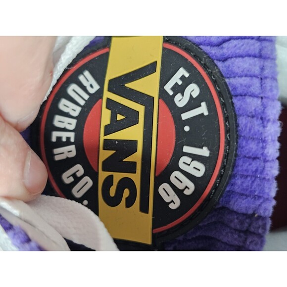 Vans limited edition old skool sk8 hi corduroy Purple wm 8 men 6 EUC skate shoes - Picture 7 of 10